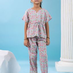 SANSKRUTIHOMES Girls Printed Night suit-image-105