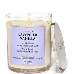 Bath & Body Works Lavender Vanilla Single Wick Scented Candle-image-41