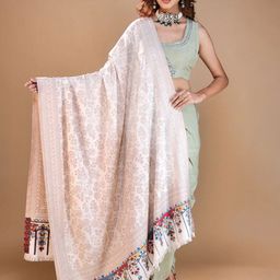 THE SHAWL STUDIO Women Floral Woven Design Shawl-picture-14