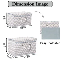 Kuber Industries Grey Set of 2 Reusable Drawer Organiser Organisers image 5
