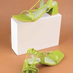 JM Looks Ethnic Block Sandals-image-99