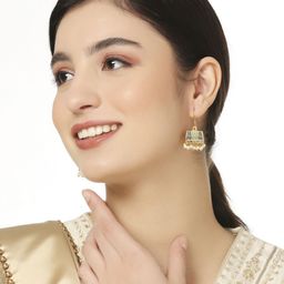 Anouk Set Of 2 Artificial Beaded Square Shaped Drop Earrings image 5