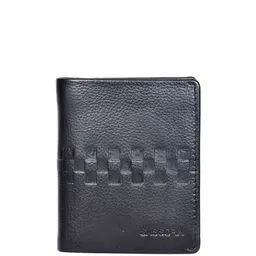 Sassora Men Geometric Textured Embellished Leather Two Fold Wallet-27