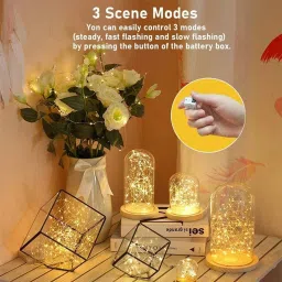 fizzytech 20 LEDs 2 m Yellow Steady String Rice Lights image 4