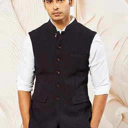 VASTRAMAY Embellished Nehru Jacket-39