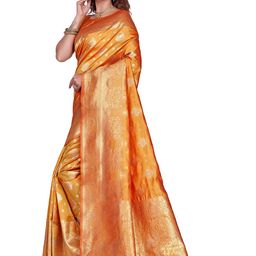 SHRIMAY Woven Design Zari Art Silk Banarasi Saree-image-91