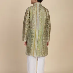 Pro-Ethic STYLE DEVELOPER Boys Ethnic Motifs Embroidered Regular Thread Work Kurta with Pyjamas image 5