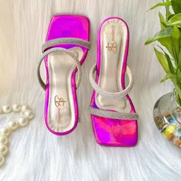 Insolito22 Striped Block Peep Toes image 4