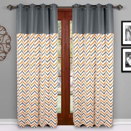 Dekor World Multicoloured Set of 2 Window Curtain-17