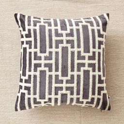 Home Centre Grey Embroidered Velvet Square Cushion Covers-image-52