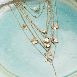 DressBerry Gold-Plated Butterfly Chain-44