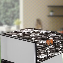 The Furnishing Tree Grey Plastic Refrigerator Cover-image-57