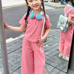 LULU & SKY Girls Shirt with Trousers-image-62