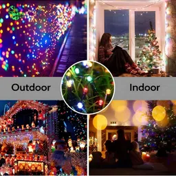ENORMITY Set Of 4 Blue Rice Shape String Lights image 4