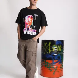 Bene Kleed Men Loose Fit High-Rise Cargos Trousers-image-43