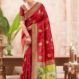 DIVASTRI Ethnic Motifs Woven Design Saree-picture-48