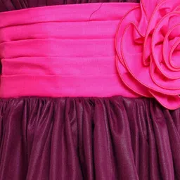 Pink Chick Colourblocked Fit & Flare Dress-image-88