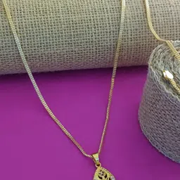 V.K.PAYAL.JEWELLERY Gold-Plated Artificial Stones Studded Teardrop Shaped Pendant-picture-25