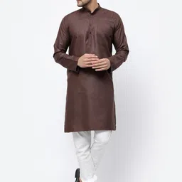 TS LIFESTYLE Men Thread Work Kurta-image-10