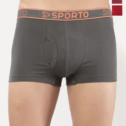 Sporto by Macho Pack Of 3 Combed Cotton Trunks-picture-24