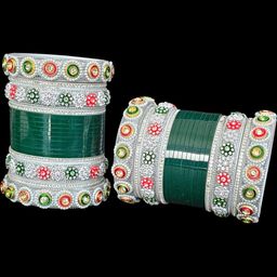 Mehpriye Green Alloy Bangle-image-53