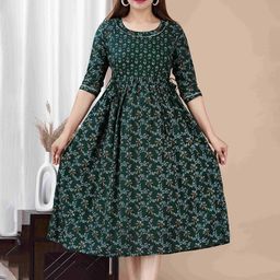 mad fury Floral Print Maternity Maxi Dress-57