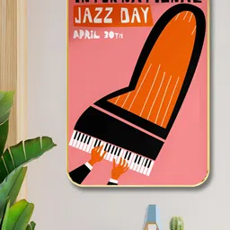 Myntra Elegant Homes Pink And Orange Abstract Printed Wooden Wall Art-image-38