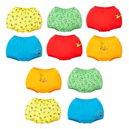 SuperBottoms Kids Pack Of 10 Pure Cotton Basic Briefs BAS-UND-U-V2-BL-WW-4_6Y-10P-picture-49