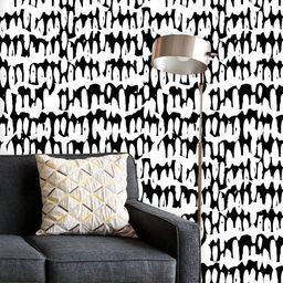 ArtzFolio Printed UV-Resistant Anti-Bacterial Monochrome Japan Shibori Peel & Stick Wallpaper-image-74