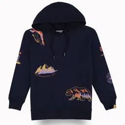 Gini and Jony Boys Printed Cotton Hooded Sweatshirt-image-34