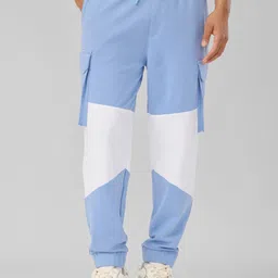 The Souled Store Men Colourblocked Baggy-Fit Mid-rise Joggers-image-33
