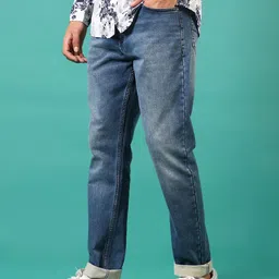 V-Mart Men Regular Fit Mid-Rise Light Fade Cotton Jeans-picture-24