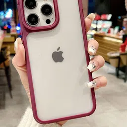 Luxury Kase LK112 Acrylic Clear Hard Bumper iPhone 14 Pro Max Back Case-image-91