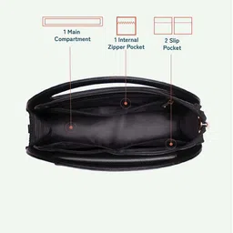 ZOUK Printed Structured Sling Bag image 2