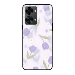 QRIOH Floral Printed Oneplus Nord 2T Silicone Back Case Mobile Accessories-image-97