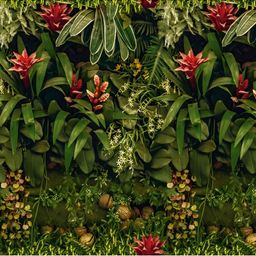 INDIAN ROYALS Green & Red Nature Printed Self-Adhesive Wall Sticker-image-13