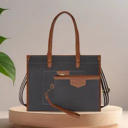 Womanix Tote Bag with Cut Work-39