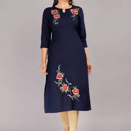 Mehsoos Floral Embroidered Straight Kurta-image-35