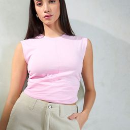 Virgio Women Solid Round Neck Cotton Top-image-22