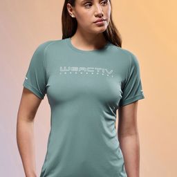 Technosport Women Typography Printed Antimicrobial Slim Fit T-shirt-picture-16