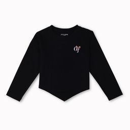 Gini and Jony Girls Brand Logo Cotton Top-image-44