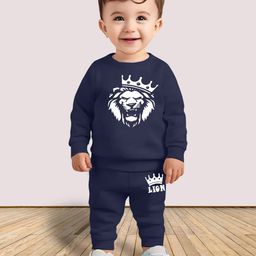 MRS NATURAL Kids Graphic Printed Round Neck T-shirt With Trouser-image-65