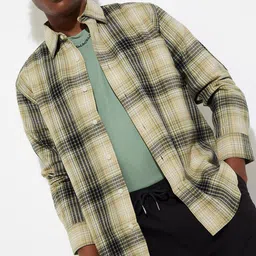 max Men Tartan Checks Opaque Checked Casual Shirt-image-16