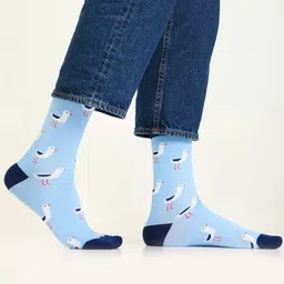 Mint & Oak Men Patterned Calf Length Socks-image-92