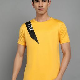 HRX by Hrithik Roshan Men Brand Logo Applique T-shirt-image-93