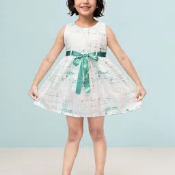 Toonyport Girls Abstract Printed Fit & Flare Dress-picture-34