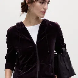 Marks & Spencer Women Hooded Long Sleeves Front-Open Sweatshirt-image-51