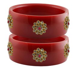 Vidhya Kangan Women Red Bangle-image-14