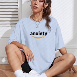 TOGS & TERRE Women Typography Printed Round Neck Cotton Oversized T-shirt-picture-19