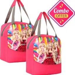 barbie 2pc COMBO Lunch Bag for school and picnic(Red, 10L) Waterproof Lunch Bag-image-34